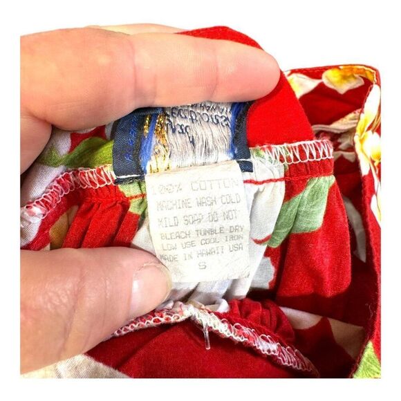 Vintage Royal Creations Hawaii S Hawaiian Muumuu Tiki Dress Split Sleeve Pocket - Picture 5 of 7